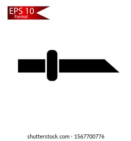 knife icon isolated. Army knife. Set icons Knife buttons.