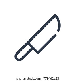 Knife icon. Isolated blade and knife icon line style. Premium quality vector symbol drawing concept for your logo web mobile app UI design.