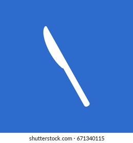  Knife icon, isolated.  Flat  design.