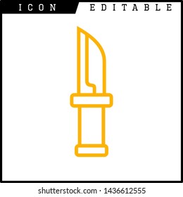 knife icon isolated sign symbol vector illustration - vector 