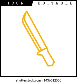 knife icon isolated sign symbol vector illustration - vector 