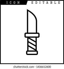 knife icon isolated sign symbol vector illustration - vector 