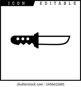 knife icon isolated sign symbol vector illustration - vector 