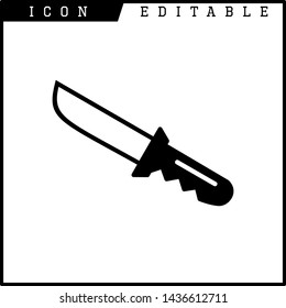 knife icon isolated sign symbol vector illustration - vector 