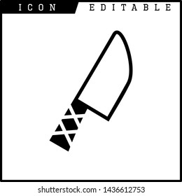 knife icon isolated sign symbol vector illustration - vector 