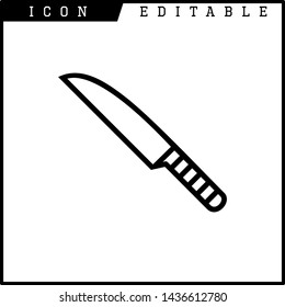 knife icon isolated sign symbol vector illustration - vector 