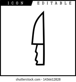 knife icon isolated sign symbol vector illustration - vector 