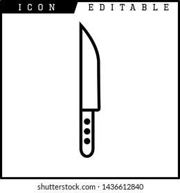 knife icon isolated sign symbol vector illustration - vector 