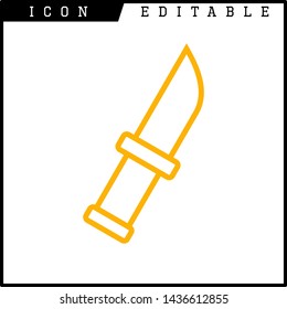 knife icon isolated sign symbol vector illustration - vector 