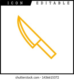 knife icon isolated sign symbol vector illustration - vector 