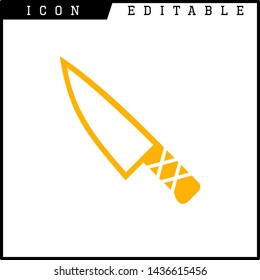 knife icon isolated sign symbol vector illustration - vector 