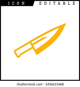 knife icon isolated sign symbol vector illustration - vector 