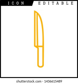 knife icon isolated sign symbol vector illustration - vector 