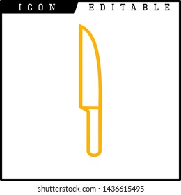 knife icon isolated sign symbol vector illustration - vector 