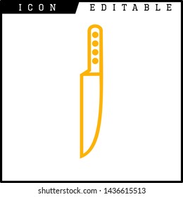 knife icon isolated sign symbol vector illustration - vector 