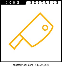 knife icon isolated sign symbol vector illustration - vector 