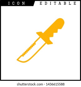 knife icon isolated sign symbol vector illustration - vector 
