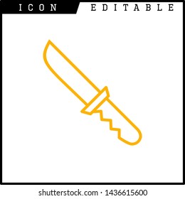 knife icon isolated sign symbol vector illustration - vector 