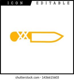 knife icon isolated sign symbol vector illustration - vector 