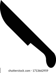 ilustración vectorial aislada del icono de cuchillo