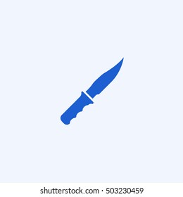 knife icon, isolated, white background