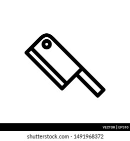 Knife icon. Kitchen utensils icon. Vector illustration logo template. EPS 10