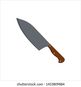 Knife Icon, Kitchen Knife Vector Art Illustration