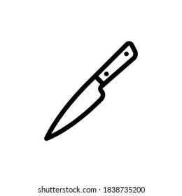 knife icon line art design
