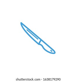 Knife icon. Line design template