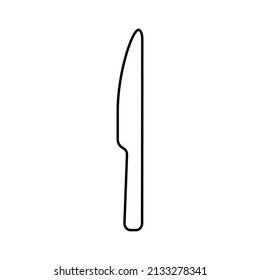 Knife icon in line style