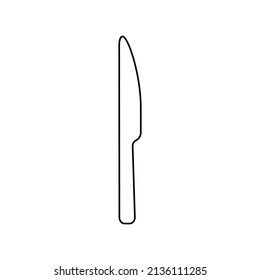 Knife icon in line style