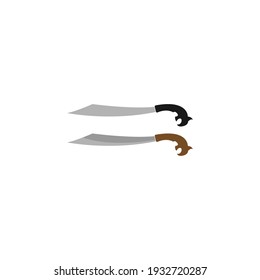 Knife icon logo design designs. Vector template illustrations