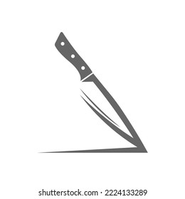 Knife icon logo design illustration vector