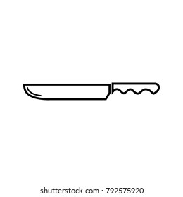 Knife icon logo design illustration.