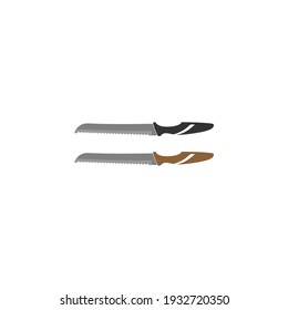 Diseños de logotipo de icono de cuchillo. Ilustraciones de plantillas de vectores