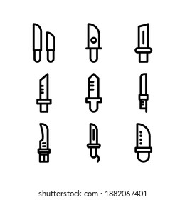 Knife icon or logo isolated sign symbol vector illustration - Collection of high quality black style vector icons
