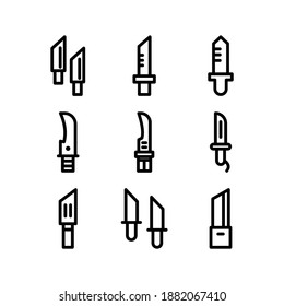 Knife icon or logo isolated sign symbol vector illustration - Collection of high quality black style vector icons
