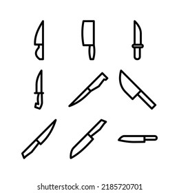 knife icon or logo isolated sign symbol vector illustration - Collection of high quality black style vector icons
