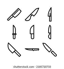 knife icon or logo isolated sign symbol vector illustration - Collection of high quality black style vector icons
