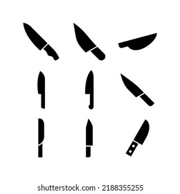 knife icon or logo isolated sign symbol vector illustration - high quality black style vector icons
