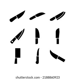 knife icon or logo isolated sign symbol vector illustration - Collection of high quality black style vector icons
