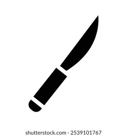 Icono de cuchillo Logotipo Conjunto de signos Vector Esquema
