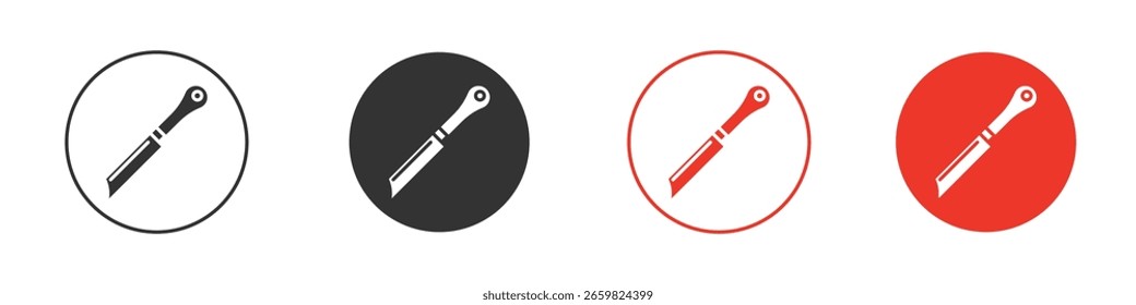 Messersymbol für Logo, Vektorzeichen-Symbol für Design