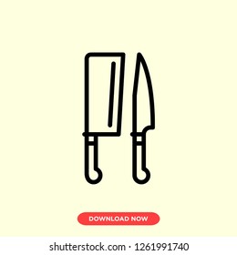 Knife icon modern vector style