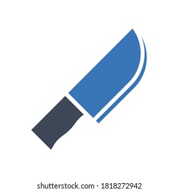 Knife icon on white background