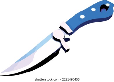 Knife icon on white background
