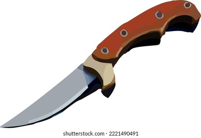 Icono de cuchillo sobre fondo blanco