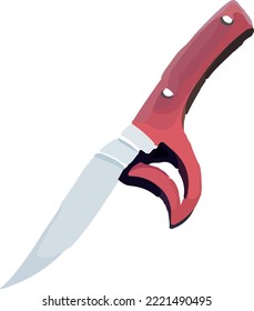 Knife icon on white background