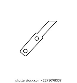 Messersymbol auf weißem Hintergrund, Vektorgrafik