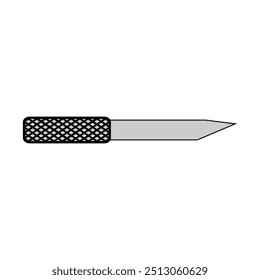 Icono de cuchillo sobre fondo blanco. Ilustración vectorial.